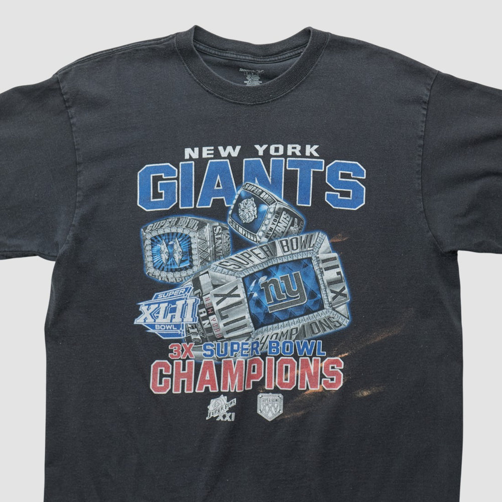 New York Giants Reebok 2008 T-shirt - Black T-shirts