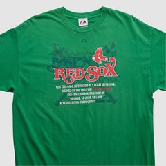 Boston Red Sox Majestic 2000s T-shirt - Green - XVintage T-shirts