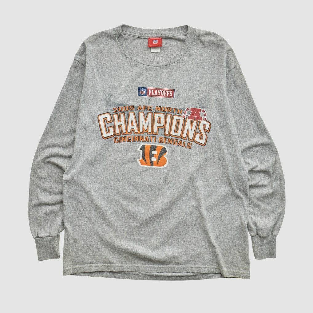 Cincinnati Bengals NFL 2005 Long Sleeve T-shirt - Heather Gray T-shirts