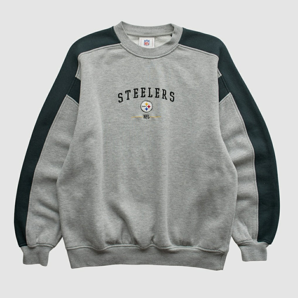 Pittsburgh Steelers NFL 2000s Pullover Sweatshirt - Heather Gray Pullover
