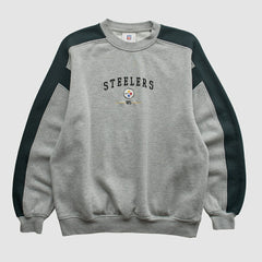 Pittsburgh Steelers NFL 2000s Pullover Sweatshirt - Heather Gray Pullover