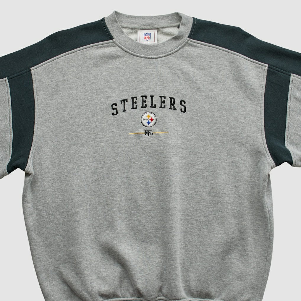 Pittsburgh Steelers NFL 2000s Pullover Sweatshirt - Heather Gray Pullover