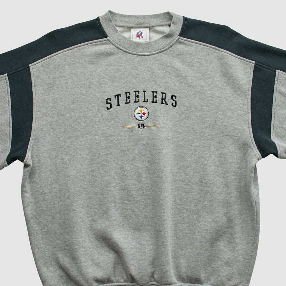 Pittsburgh Steelers NFL 2000s Pullover Sweatshirt - Heather Gray Pullover