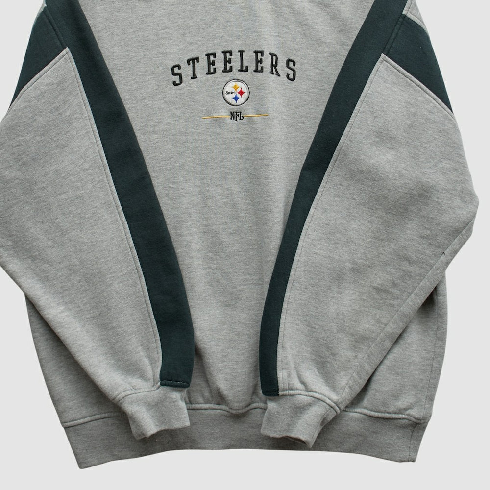 Pittsburgh Steelers NFL 2000s Pullover Sweatshirt - Heather Gray Pullover
