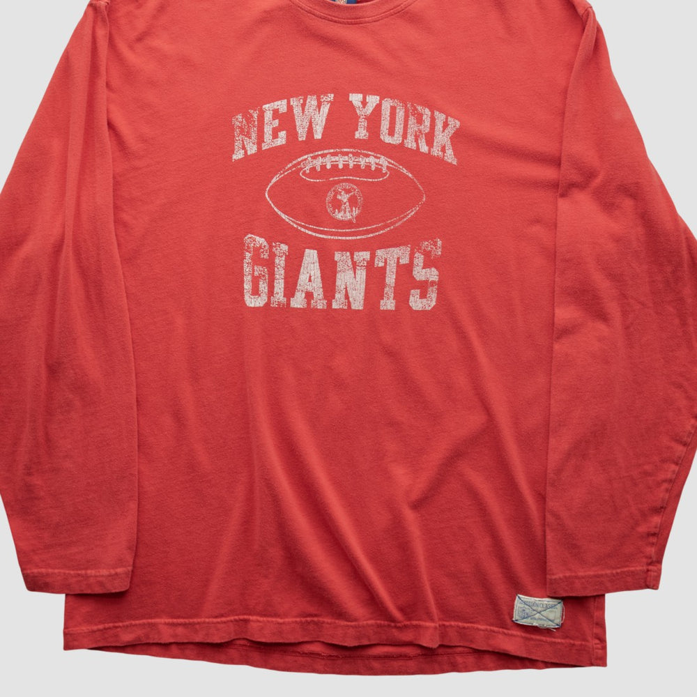 New York Giants Reebok 2000s Long Sleeve T-shirt - Red T-shirts