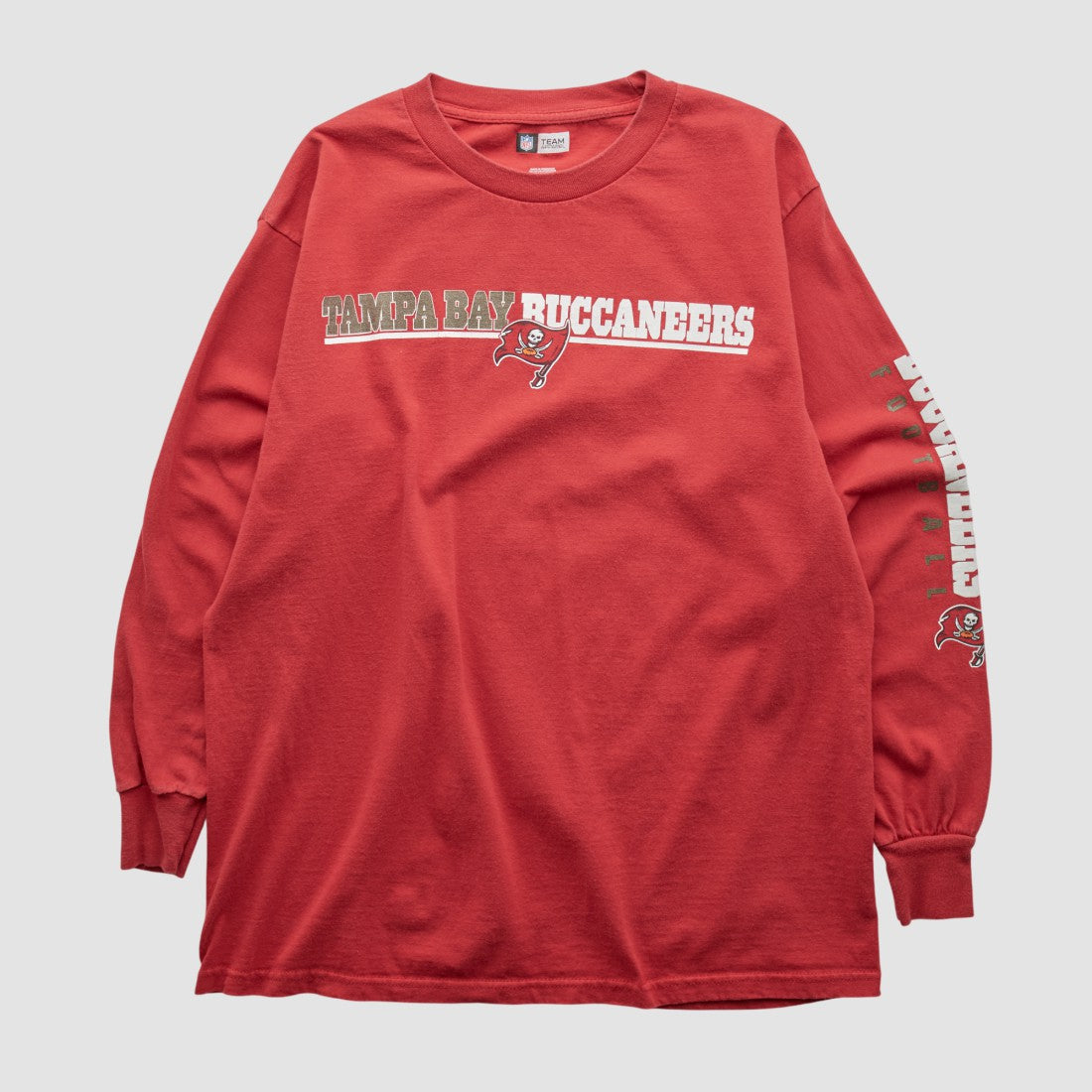 Tampa Bay Buccaneers NFL 2010s Long Sleeve T-shirt - Red T-shirts