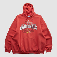 St. Louis Cardinals Majestic 2011 Hooded Sweatshirt - Red - XVintage Sweatshirts