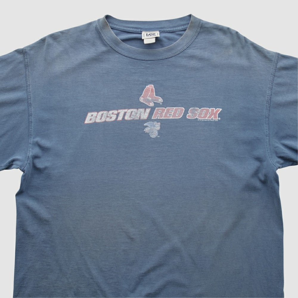 Boston Red Sox Lee Apparel 2000s T-shirt - Blue - XVintage T-shirts