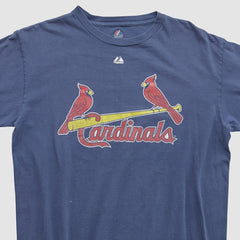 St. Louis Cardinals Majestic 2000s T-shirt - Navy - Vintage T-shirts