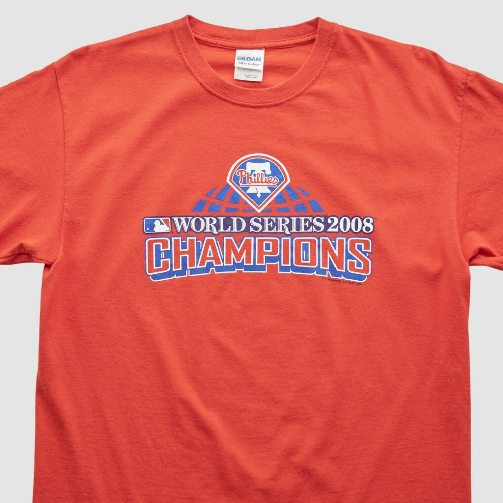 Philadelphia Phillies Gildan 2008 T-shirt - Red - Vintage T-shirts