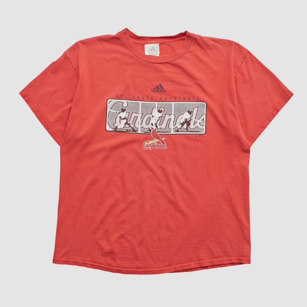 St. Louis Cardinals Adidas 2000s T-shirt - Red - Vintage T-shirts