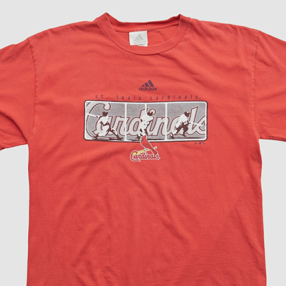 St. Louis Cardinals Adidas 2000s T-shirt - Red - Vintage T-shirts