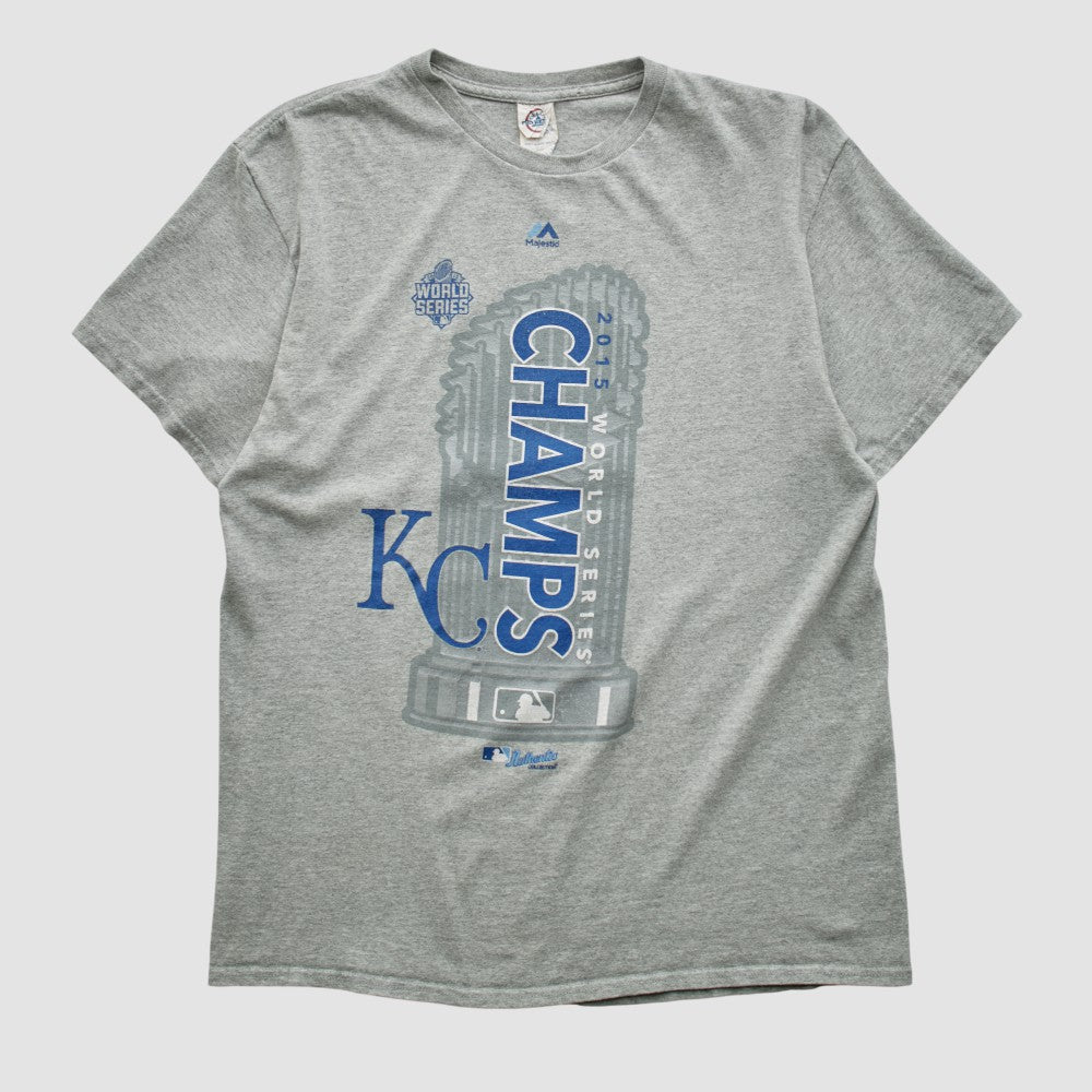 Kansas City Royals Delta 2015 T-shirt - Heather Gray - Vintage T-shirts