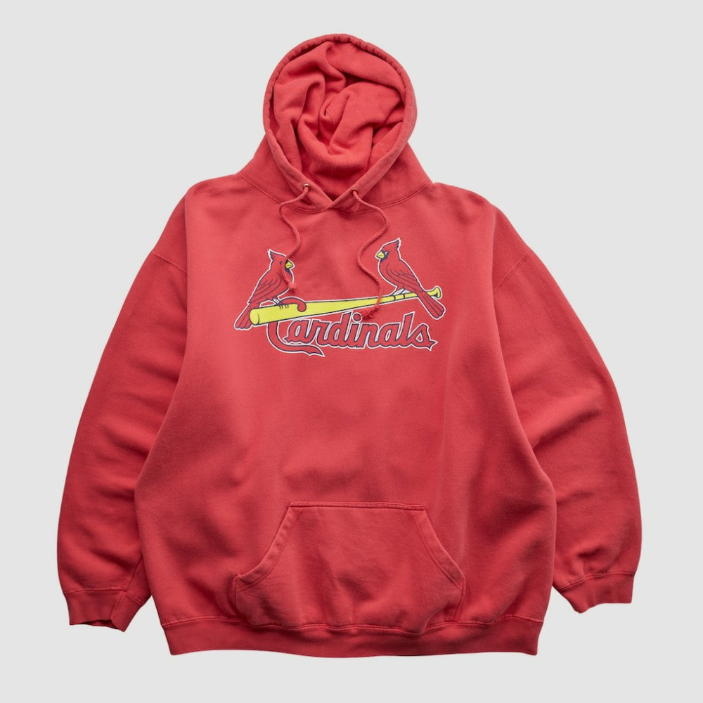 St. Louis Cardinals 2000s Hooded Sweatshirt - Red - XVintage Sweatshirts
