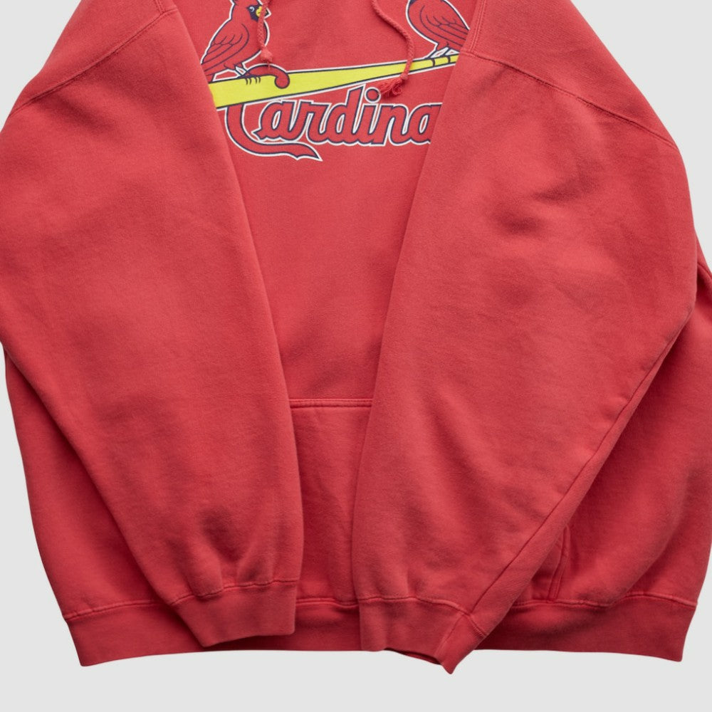 St. Louis Cardinals 2000s Hooded Sweatshirt - Red - XVintage Sweatshirts