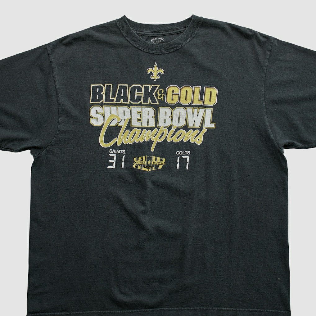 New Orleans Saints Reebok 2010 T-shirt - Black T-shirts