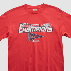St. Louis Cardinals Anvil 2004 Long Sleeve T-shirt - Red - Vintage T-shirts