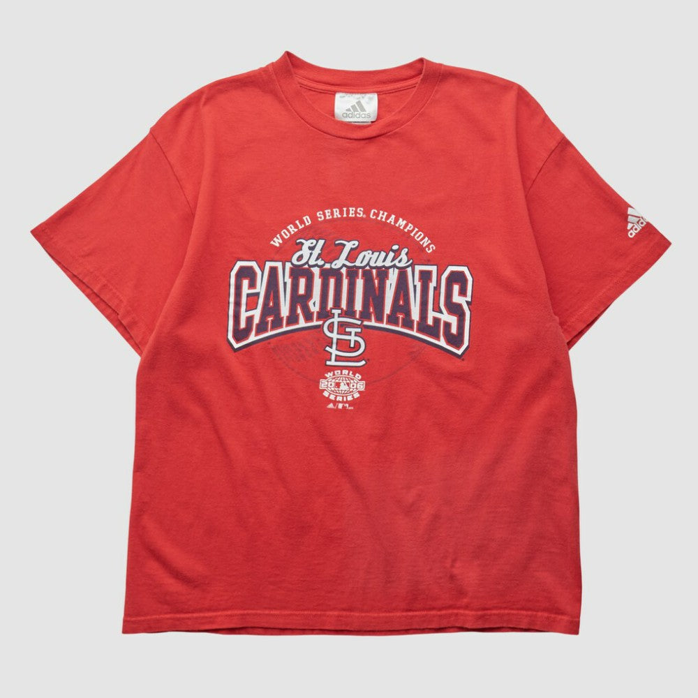St. Louis Cardinals Adidas 2006 T-shirt - Red - Vintage T-shirts