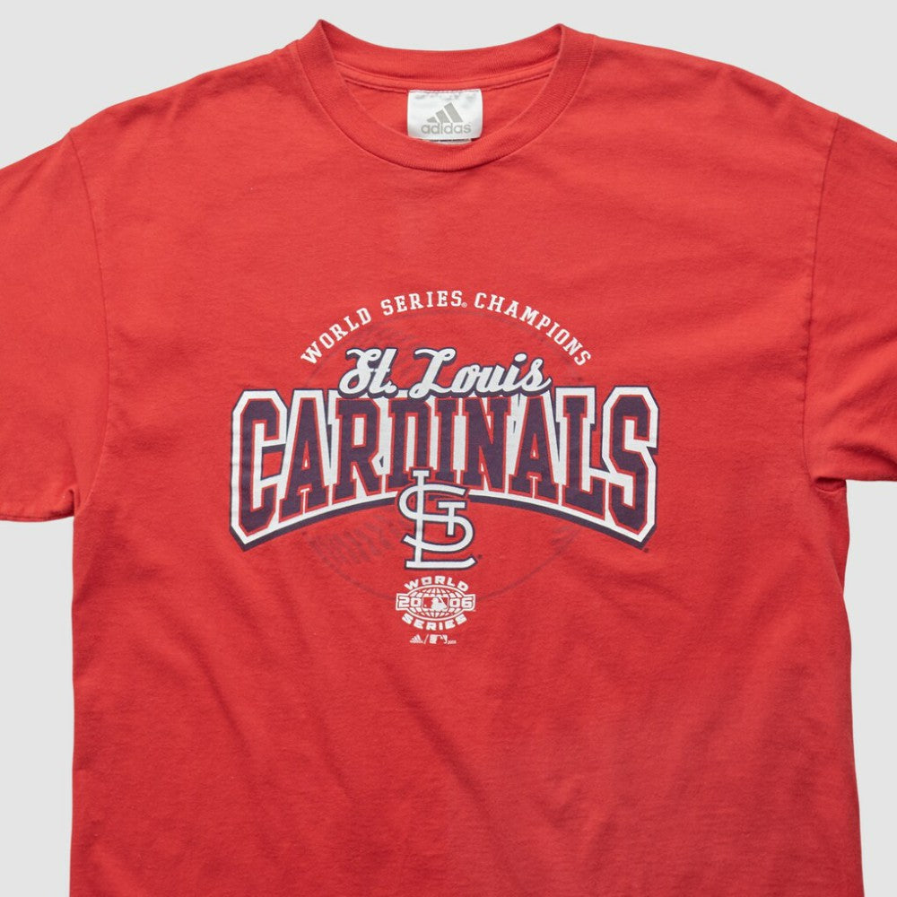 St. Louis Cardinals Adidas 2006 T-shirt - Red - Vintage T-shirts