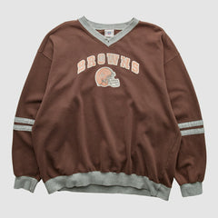 Cleveland Browns NFL 2000s Pullover Sweatshirt - Brown Pullover