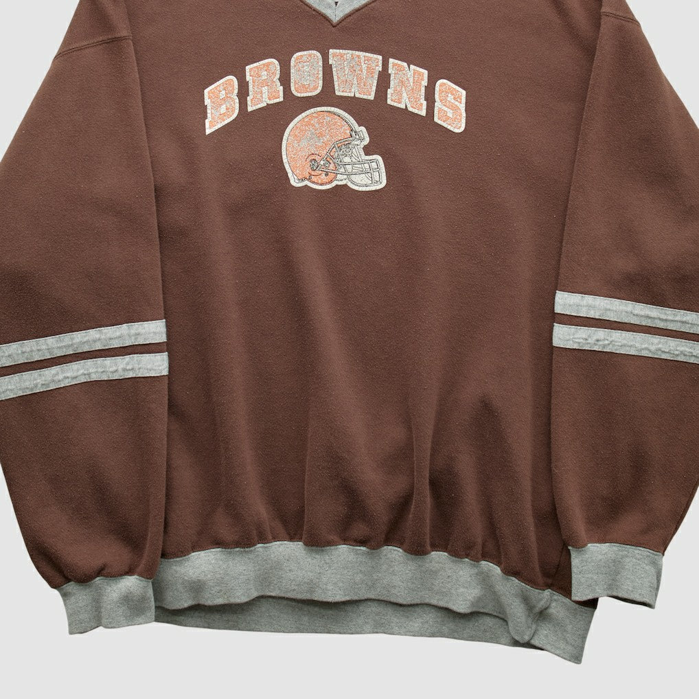 Cleveland Browns NFL 2000s Pullover Sweatshirt - Brown Pullover