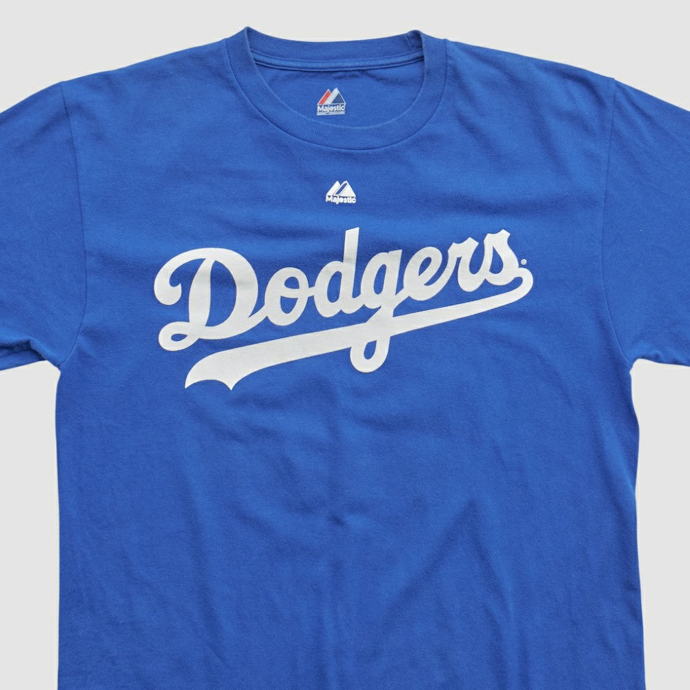 Los Angeles Dodgers Majestic 2000s T-shirt - Blue - Vintage T-shirts