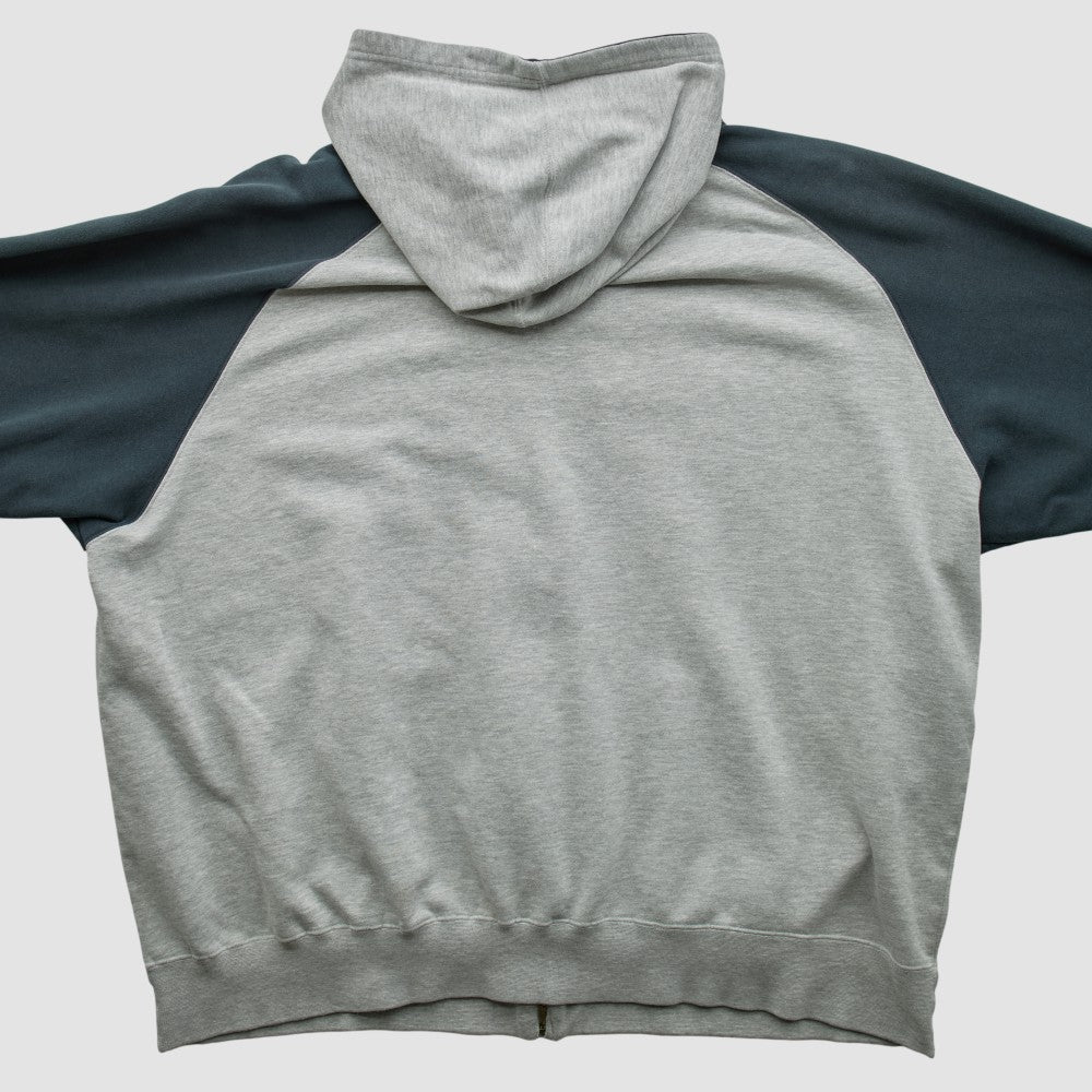 Kansas City Royals 2000s Hooded Full Zip Sweatshirt - Heather Gray - 2XVintage Sweatshirts