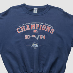 New England Patriots Jerzees 2004 Pullover Sweatshirt - Navy Pullover