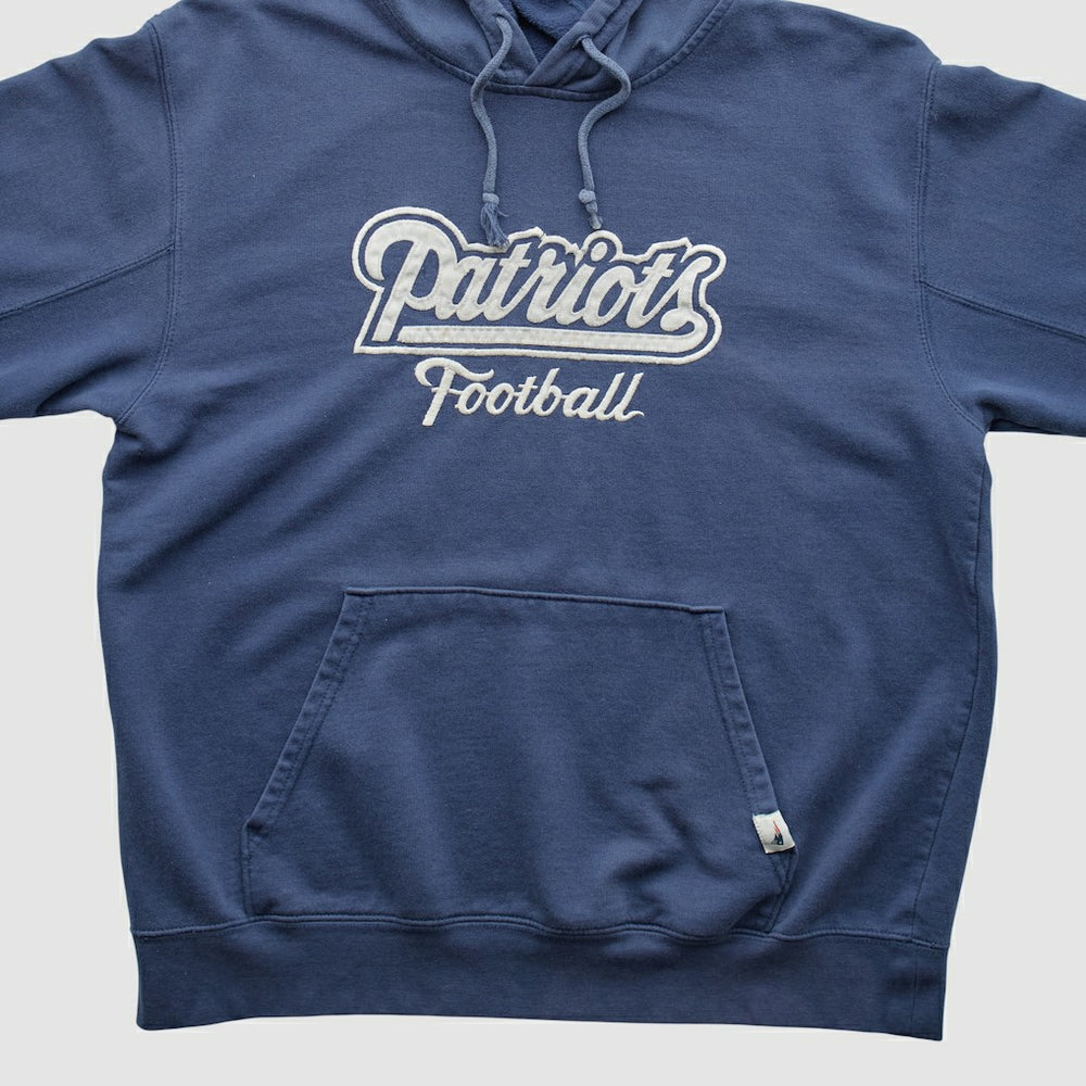 New England Patriots NFL 2000s Hooded Pullover Sweatshirt - Navy Pullover