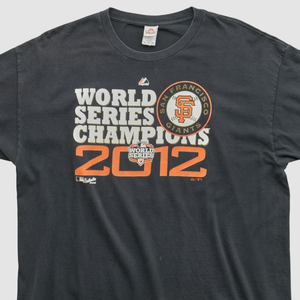 San Francisco Giants Alstyle 2012 T-shirt - Black - 2XVintage T-shirts