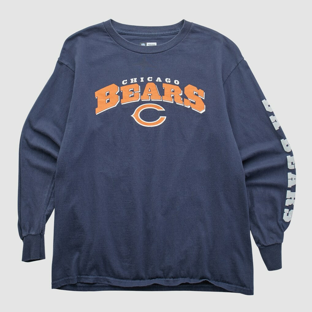 Chicago Bears NFL 2010s Long Sleeve T-shirt - Navy T-shirts