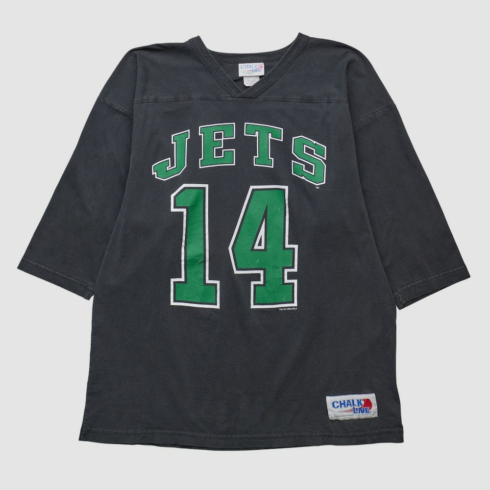 New York Jets Chalk Line 90s T-shirt - Black T-shirts