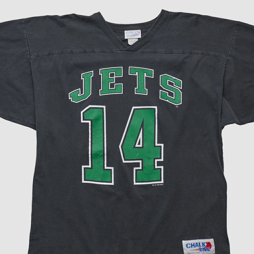 New York Jets Chalk Line 90s T-shirt - Black T-shirts