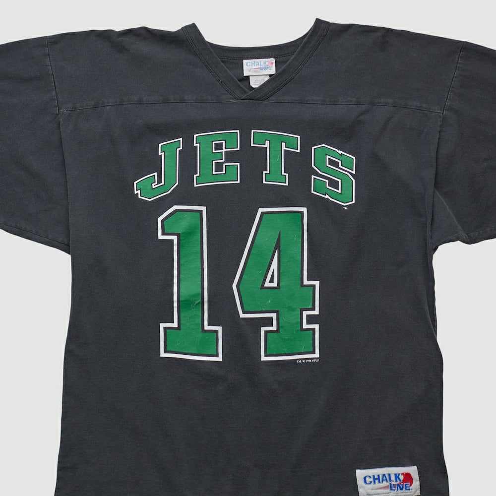 New York Jets Chalk Line 90s T-shirt - Black T-shirts