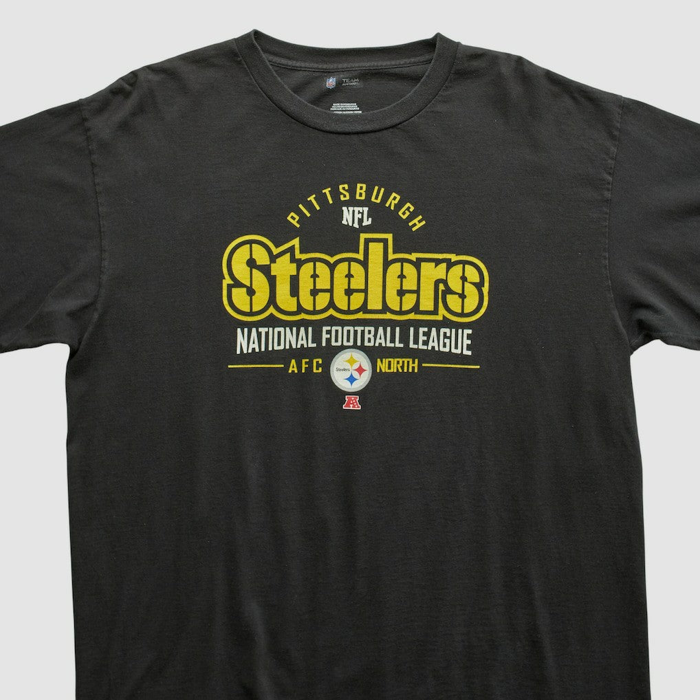 Pittsburgh Steelers NFL 2010s Long Sleeve T-shirt - Black T-shirts