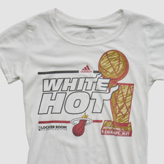 Miami Heat 2013 T-shirt White Vintage - Adidas