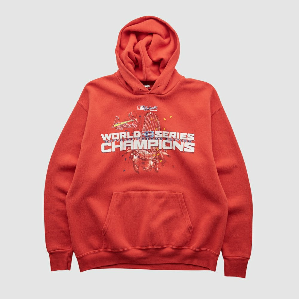 St. Louis Cardinals Lee Apparel 2006 Hooded Pullover Sweatshirt - Red - Vintage Pullover