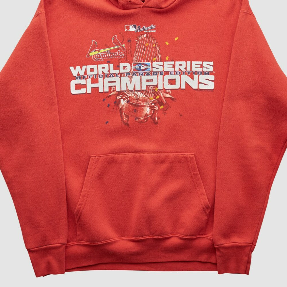 St. Louis Cardinals Lee Apparel 2006 Hooded Pullover Sweatshirt - Red - Vintage Pullover