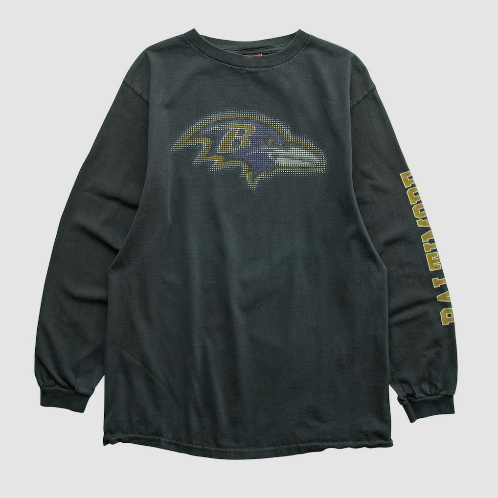 Baltimore Ravens NFL 2000s Long Sleeve T-shirt - Black T-shirts