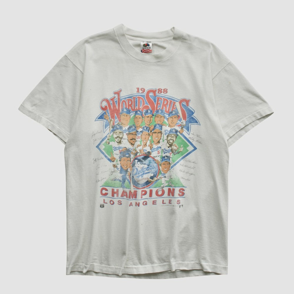 World Series Fruit of The Loom 1988 T-shirt - White - Vintage T-shirts