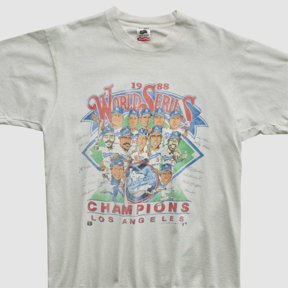 World Series Fruit of The Loom 1988 T-shirt - White - Vintage T-shirts