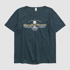 Pittsburgh Steelers Anvil 2006 T-shirt - Navy T-shirts