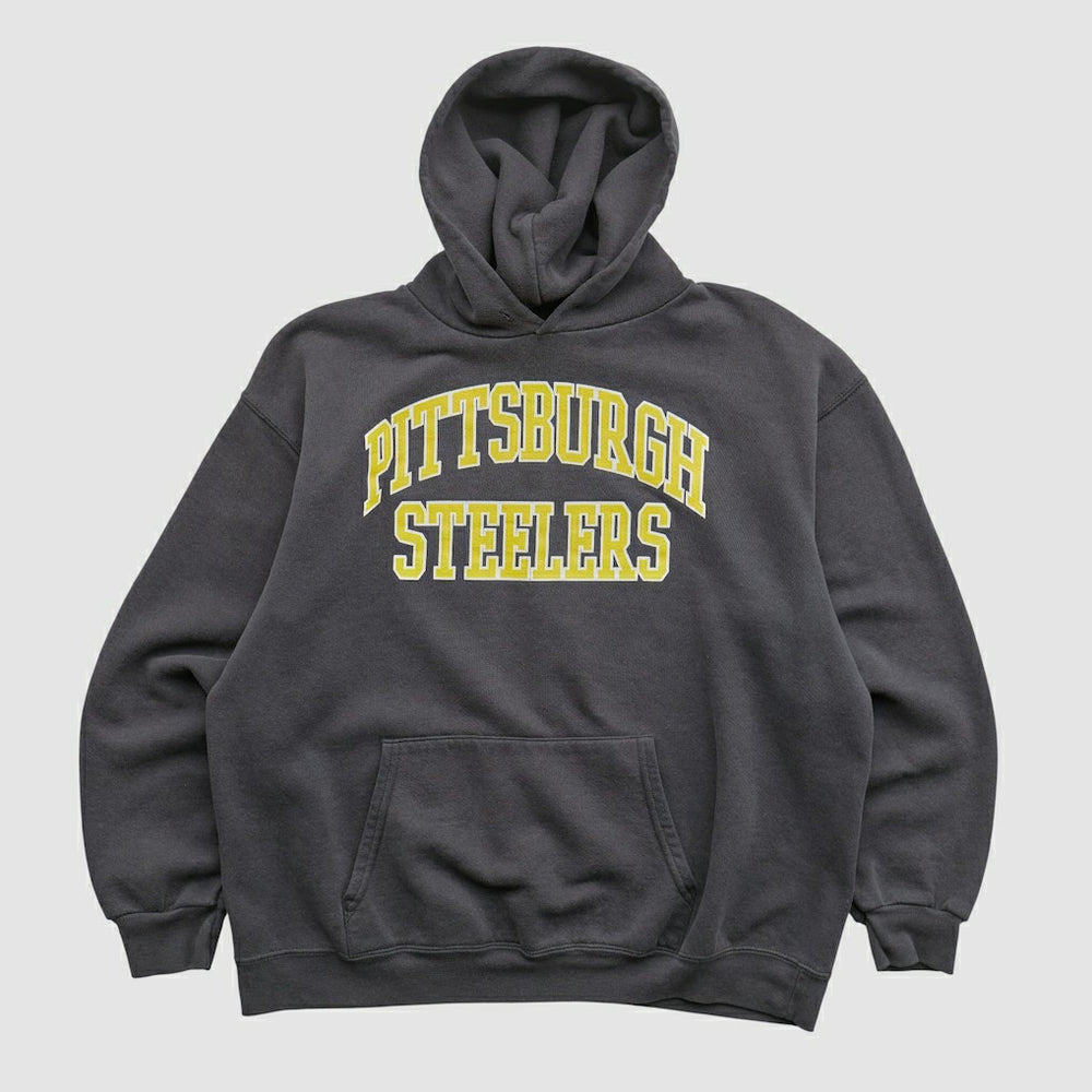 Pittsburgh Steelers NFL 2000s Hooded Pullover Sweatshirt - Black Pullover