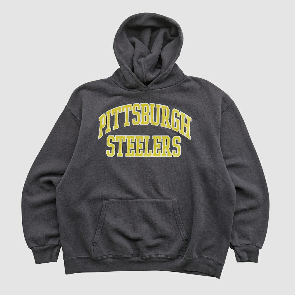 Pittsburgh Steelers NFL 2000s Hooded Pullover Sweatshirt - Black Pullover