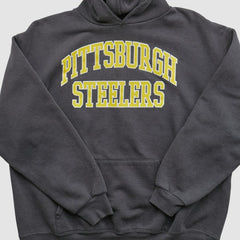 Pittsburgh Steelers NFL 2000s Hooded Pullover Sweatshirt - Black Pullover