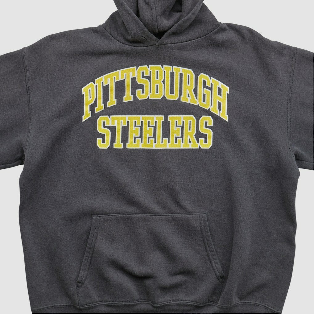 Pittsburgh Steelers NFL 2000s Hooded Pullover Sweatshirt - Black Pullover