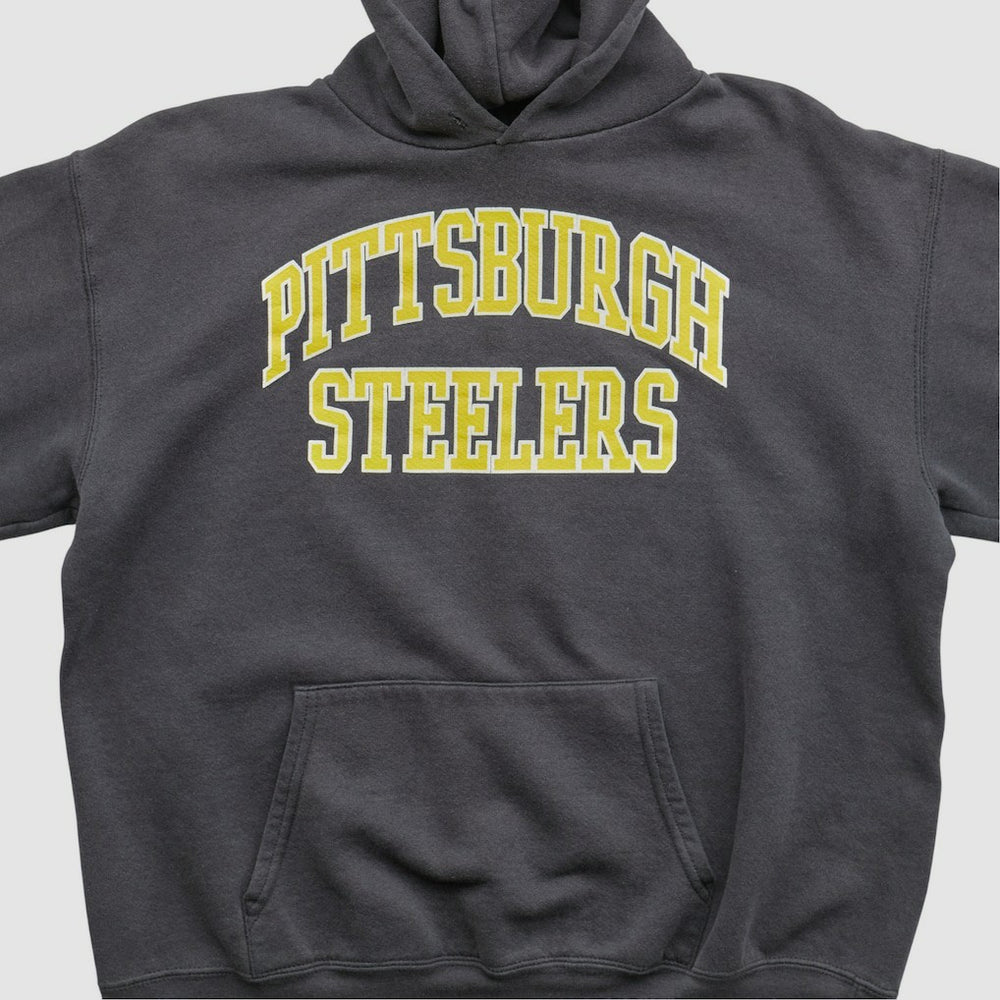 Pittsburgh Steelers NFL 2000s Hooded Pullover Sweatshirt - Black Pullover