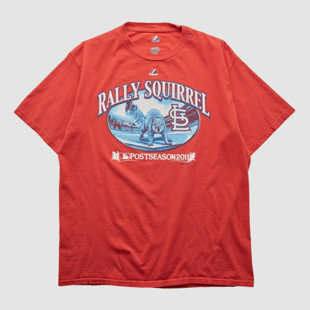 St. Louis Cardinals Majestic 2011 T-shirt - Red - Vintage T-shirts