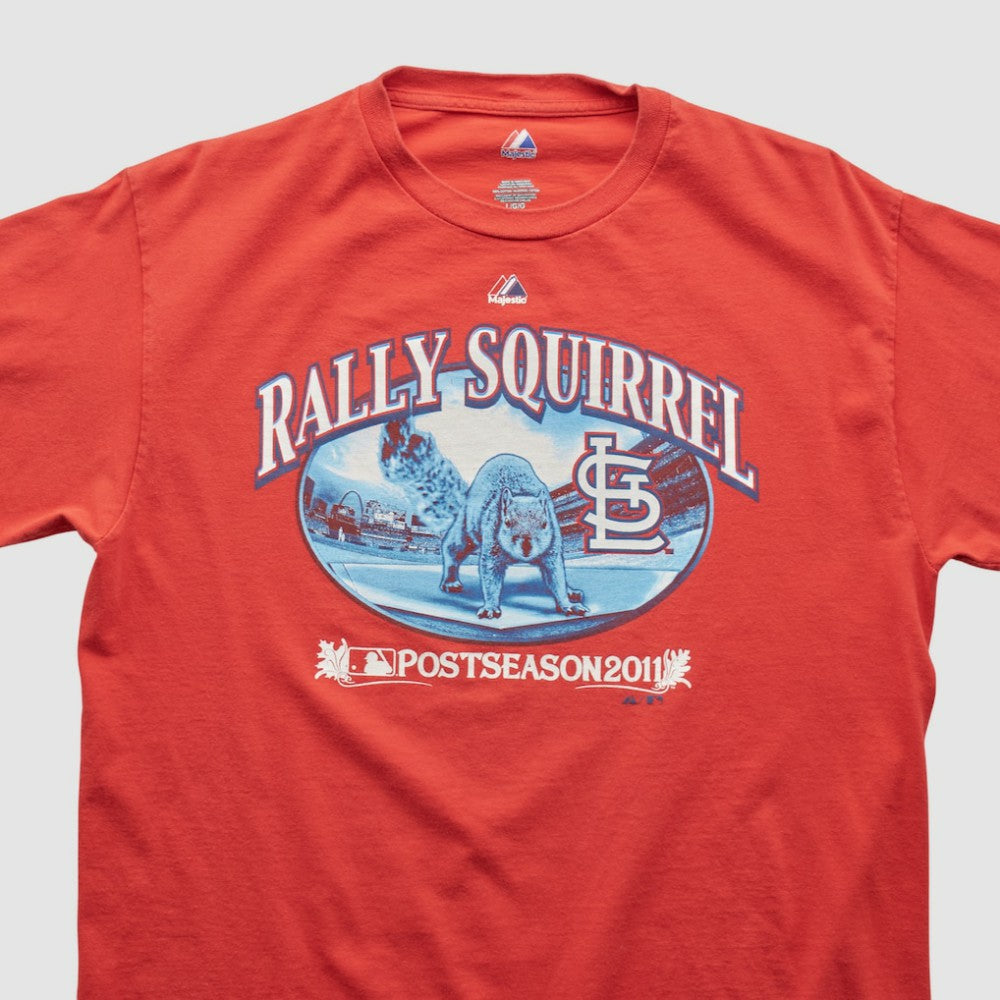 St. Louis Cardinals Majestic 2011 T-shirt - Red - Vintage T-shirts