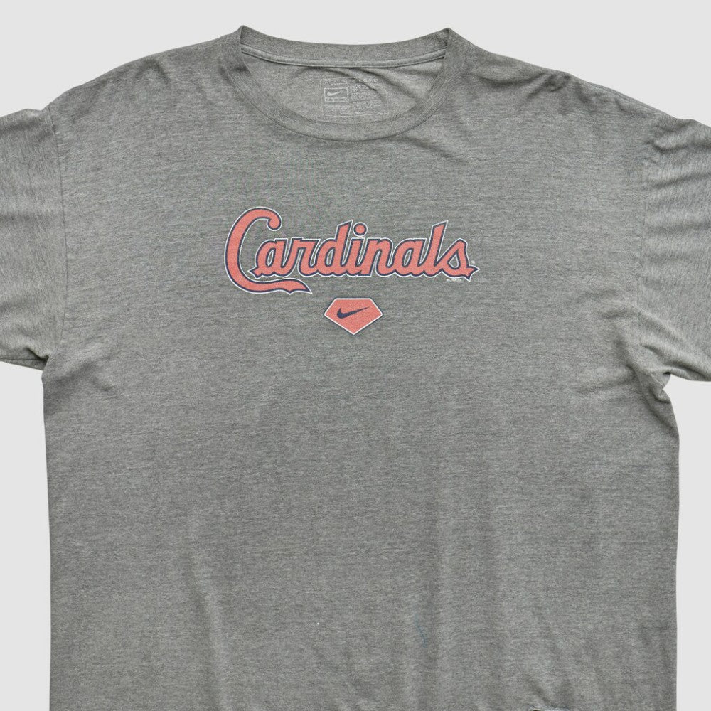 St. Louis Cardinals Nike 2000s T-shirt - Heather Gray - XVintage T-shirts